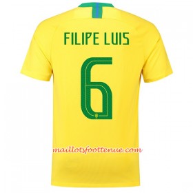 Maillot/Tenue Brésil Filipe Luis 6 Domicile Coupe du monde 2018